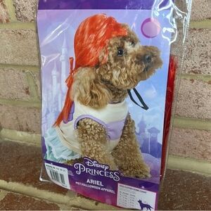 Disney Princess Ariel Dog Costume - Red and Purple